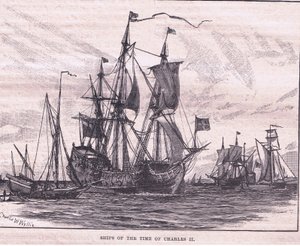 Ships of the time of Charles II by Charles William Wyllie